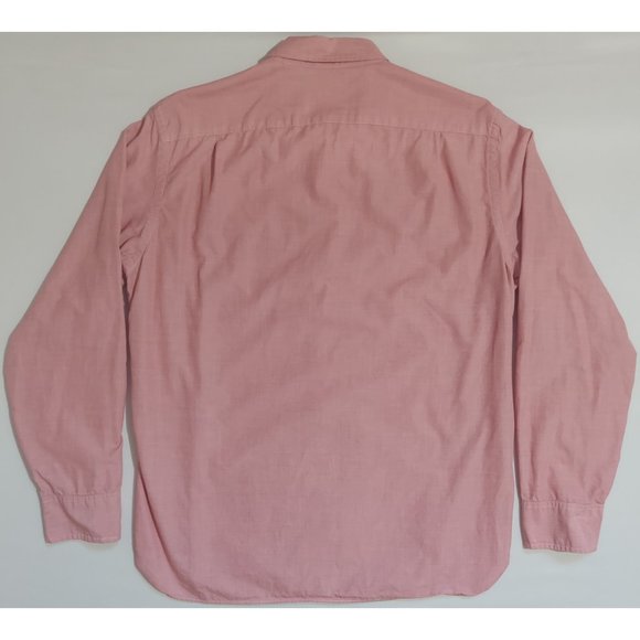 J. Crew 2-Ply 100% Cotton Long Sleeve Button Down Shirt Size Large Red White - Picture 7 of 8